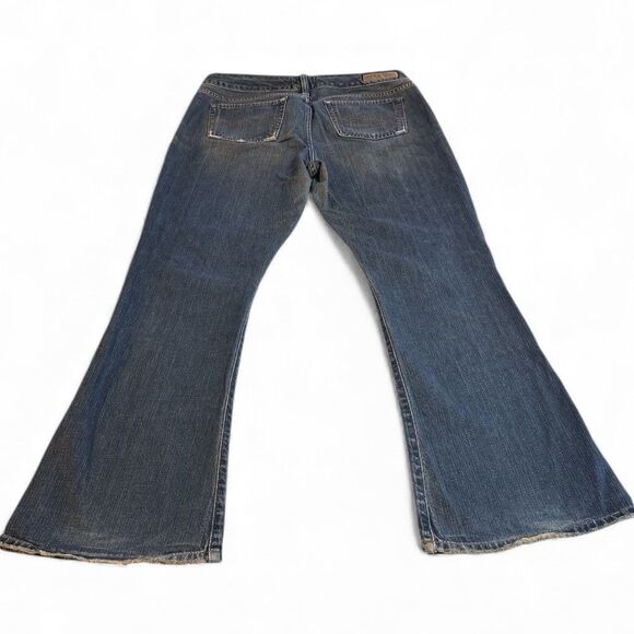 Abercrombie & Fitch Y2K Vintage Low Rise Flare Leg Boot Cut Jeans Womens Size 12 - Picture 2 of 11